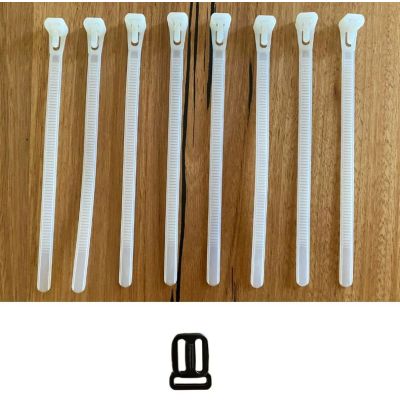 Fixing kit for Clinic covers Colour White