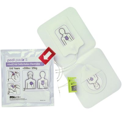 Zoll AED Pro, Plus and E, M, R and X Series - Pedi-padz II - Paediatric Replacement Defibrillator Electrode Pads