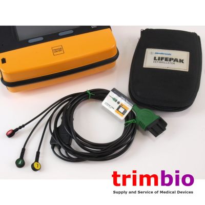 Physio Control Medtronic Lifepak 1000 ECG leads 3204273-007 with Carry Pouch