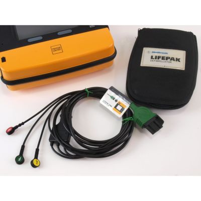 Physio Control Medtronic Lifepak 1000 ECG leads 3204273-009 with Carry Pouch