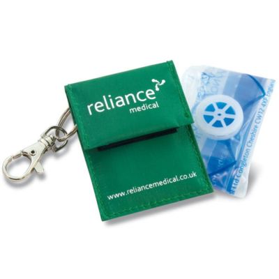 Resuscitation Shield in Key Fob