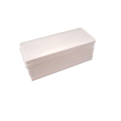 2 ply Virgin White C-Fold Towels (Box of 15 x 162 towels)- 2,430 towels