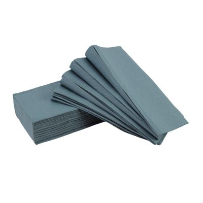 1 Ply Blue V-Fold Paper Hand Towel Box of 15 packs ( 3600 Towels)