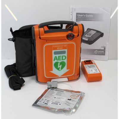 Cardiac Science G5 Fully Automatic AED Defibrillator unit with all its accessories