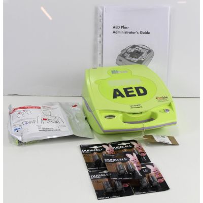 Zoll AED Plus - Semi Automatic Defibrillator unit with its accessories