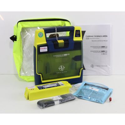 Cardiac Science Powerheart G3 Semi Automatic AED Defibrillator with accessories