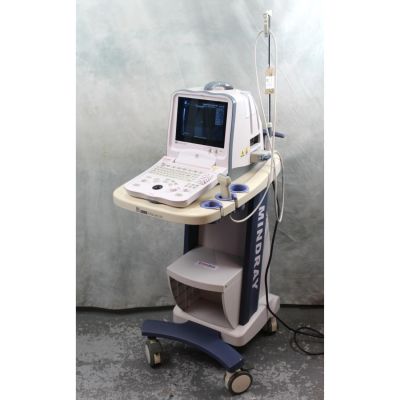 Mindray DP 6600 Ultrasound Scanner with Transducer & Trolley open