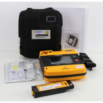 Physio Control Medtronic Lifepak 1000 Semi Automatic AED Defibrillator with accessories