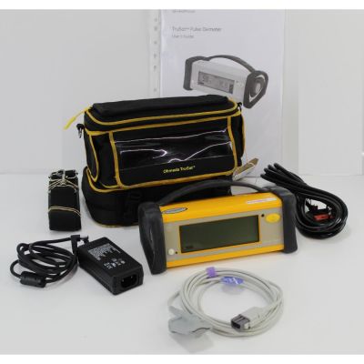 GE Healthcare Ohmeda Trusat Oximeter Spo2 Unit - NEW Sensor & NEW Battery
