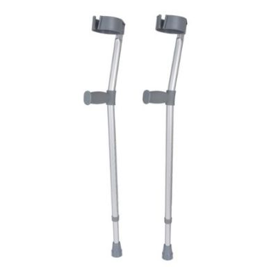 Comfy Hand Grip Height Adjustable Crutches - Single or a Pair