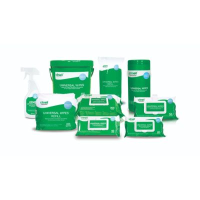 Clinell Universal Wipes for Disinfection and Cleaning Non-Invasive Medical Devices