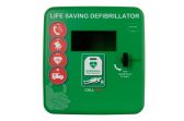 Defibrillator Cabinet - Unlocked - Heated and LED Light - Green