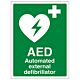 AED Self Adhesive Sign - Rigid Plastic (150mm x 200mm)