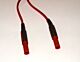 Patient Lead 4mm to 4mm shrouded plugs -Red