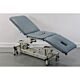 Akron 9232A Europa Continental 3 Section Twin Lift Electric Couch face mid height head section lowered