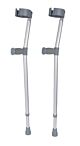 Comfy Hand Grip Height Adjustable Crutches - Single or a Pair